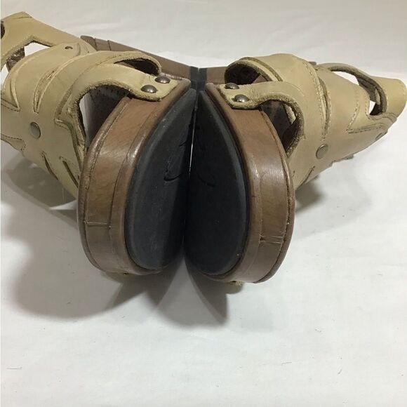 Dansko Nina Violet Leather Chunky Heel Sandals Size 39 - Picture 8 of 12